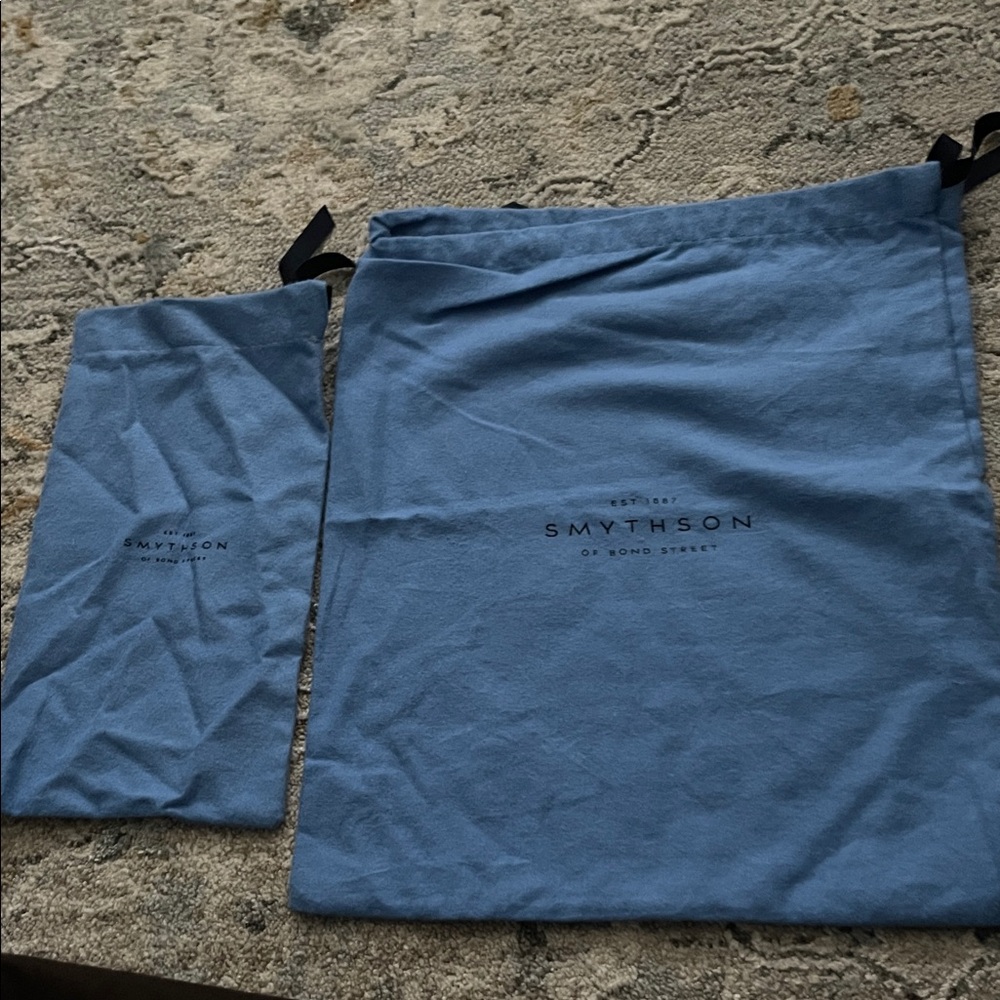 Smythson Elegant Blue Dust Bags